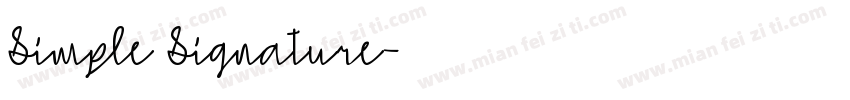 Simple Signature字体转换